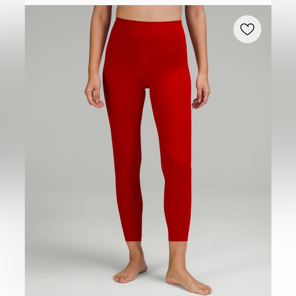 Lululemon Dark Vibrant Red Leggings